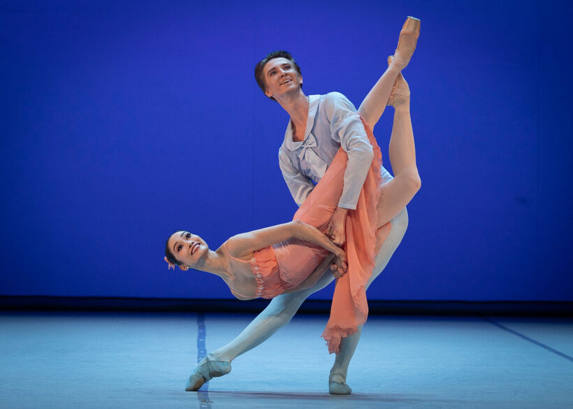 Tschaikovsky Pas de deux. Fumi Kaneko, Vadim Muntagirov. Foto Ctibor Bachratý.